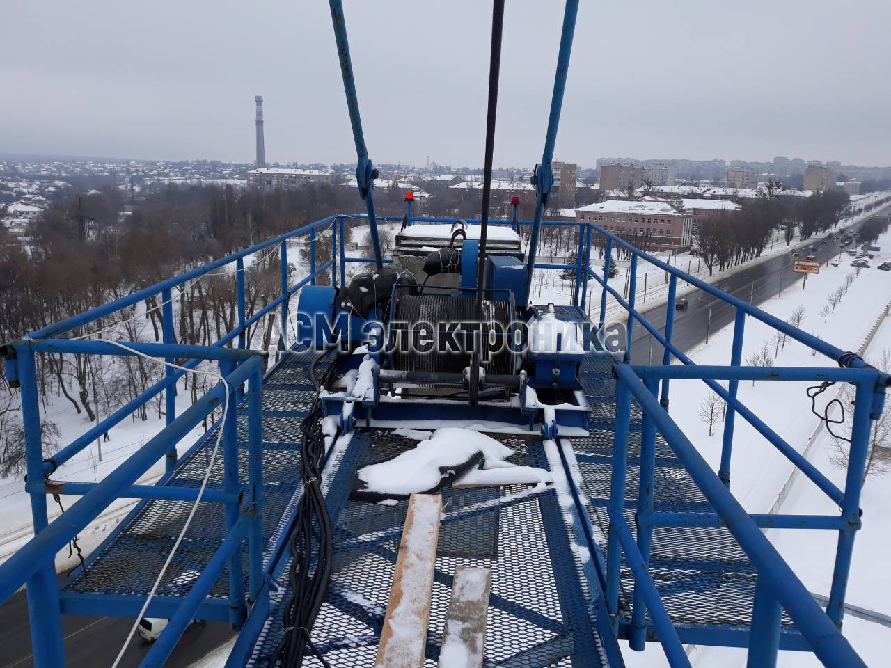 Установка прибора безопасности ПЗК-30 на башенный кран QTZ 125